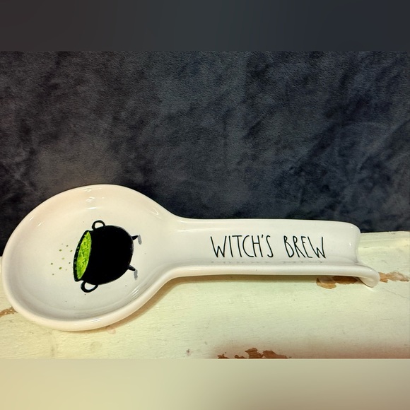 Rae Dunn Halloween “Witch’s Brew” Spoon Rest Cauldron Design - Picture 6 of 6